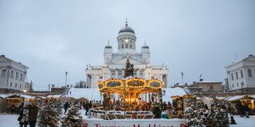 Helsinki Christmas Market opens in December as the crowning event of the holiday season in Helsinki